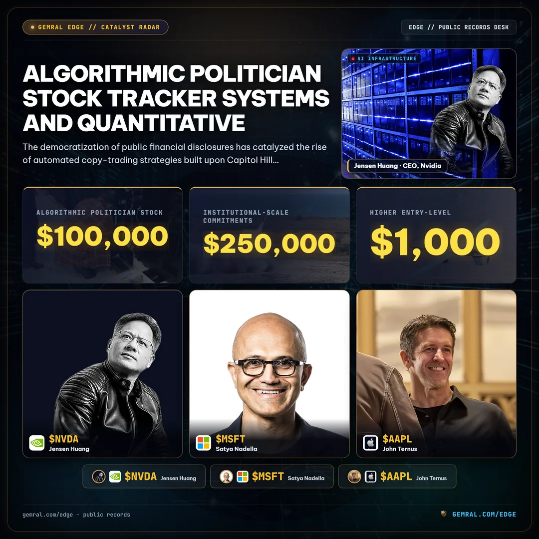 Algorithmic Politician Stock Tracker Systems and Quantitative