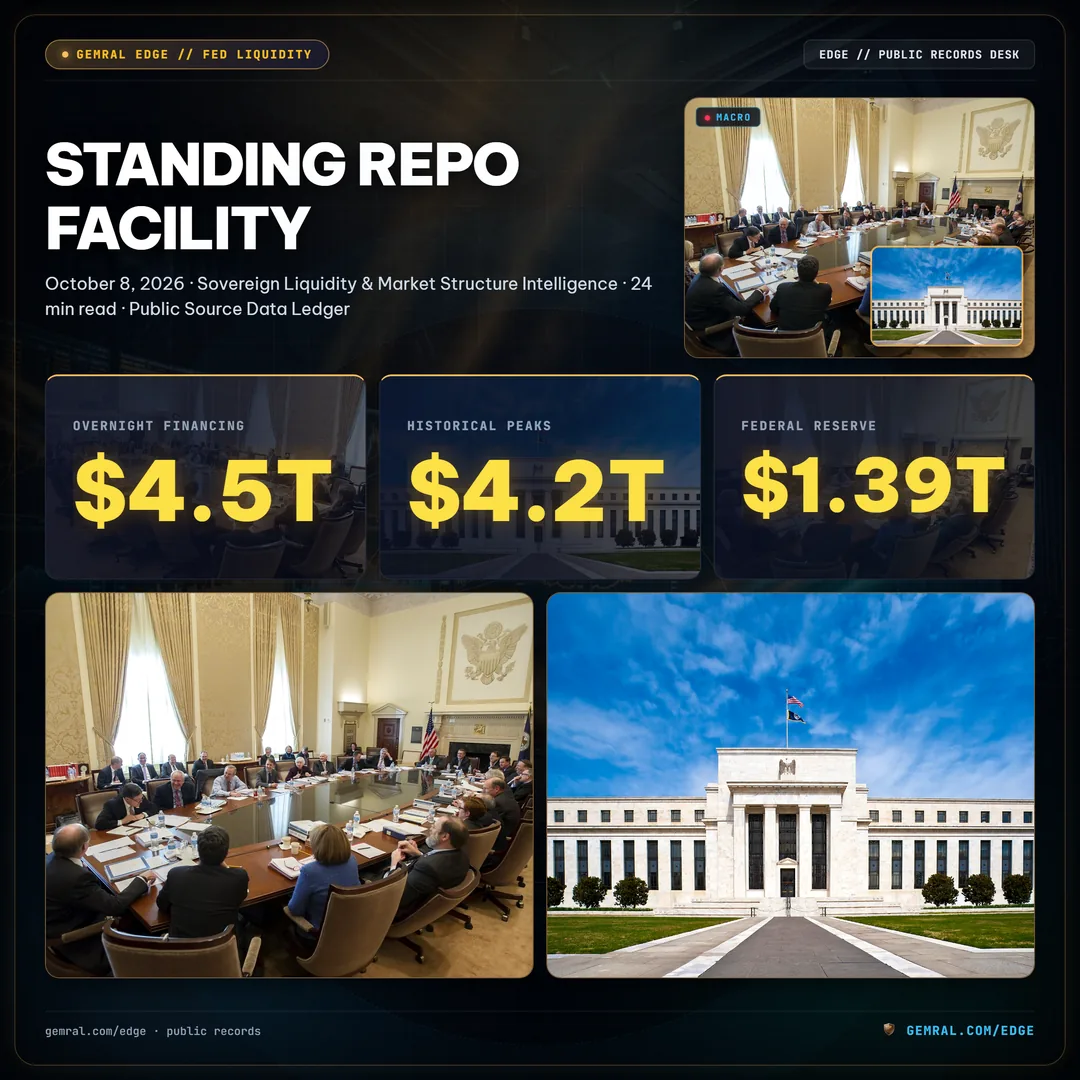 Standing Repo Facility Activation Thresholds and US Sovereign Collateral Settlement Liquidity Stress