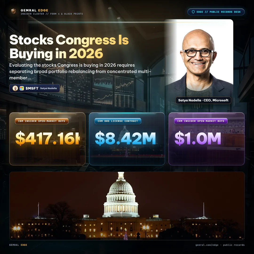 Stocks Congress Is Buying in 2026