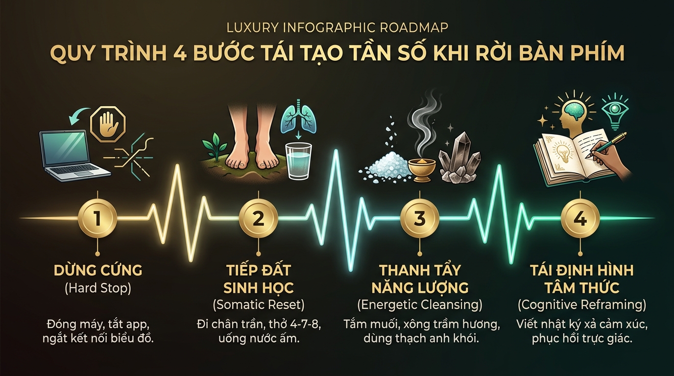 Quy trình 4 bước ngắt kết nối chiến lược và tái tạo tần số