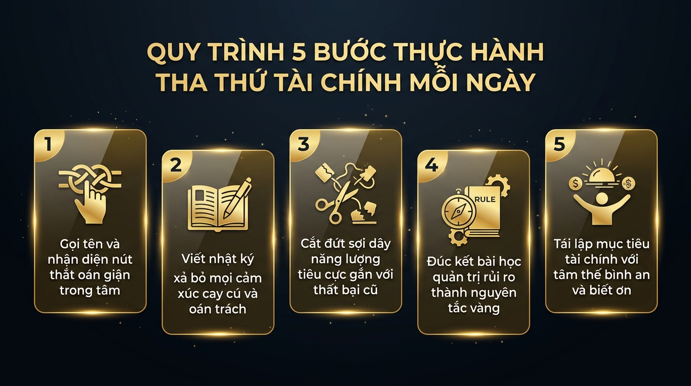 Quy trình 5 bước thực hành tha thứ tài chính mỗi ngày