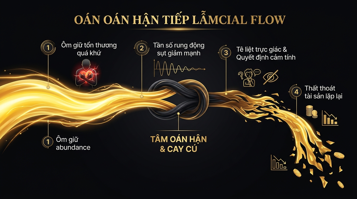 Nút thắt cổ chai năng lượng cách oán giận bóp nghẹt dòng tiền
