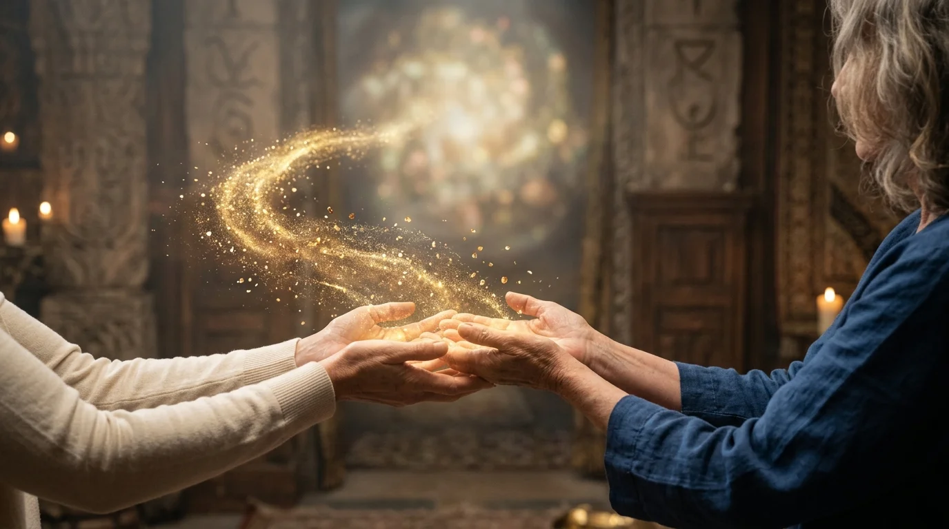 Dòng chảy năng lượng vàng kim cộng hưởng giữa tâm trí tỉnh thức và sự thịnh vượng tài chính