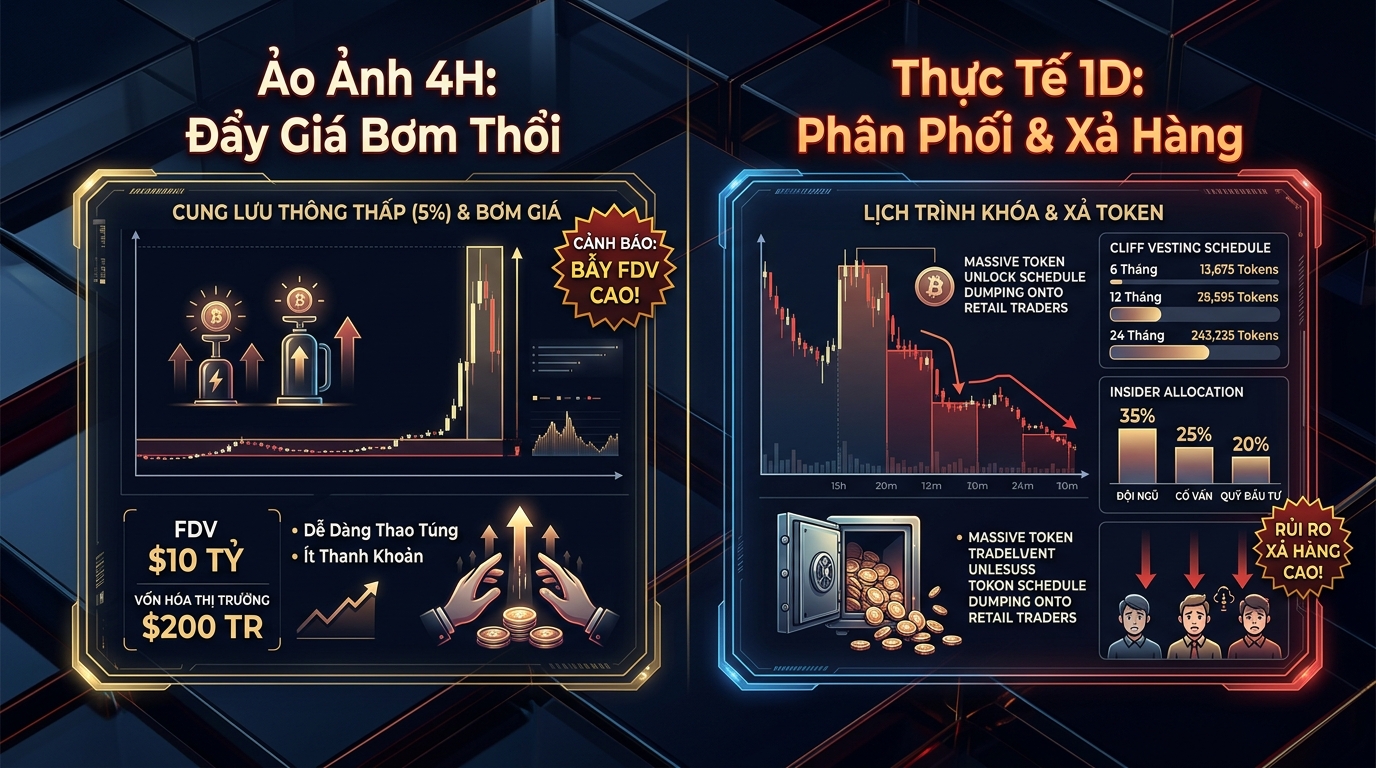 Bẫy Tokenomics FDV Cao Float Thấp