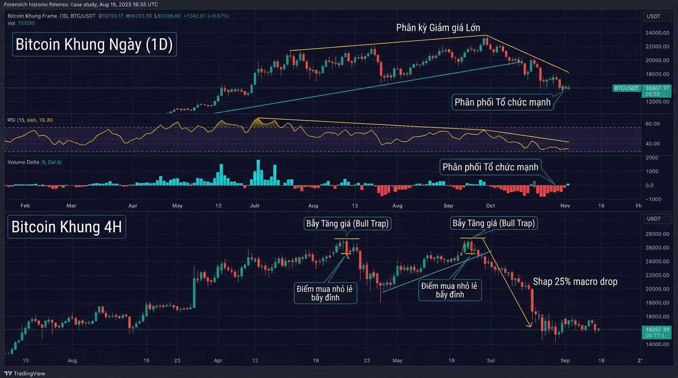 Case Study Phân Kỳ Đa Khung Bitcoin