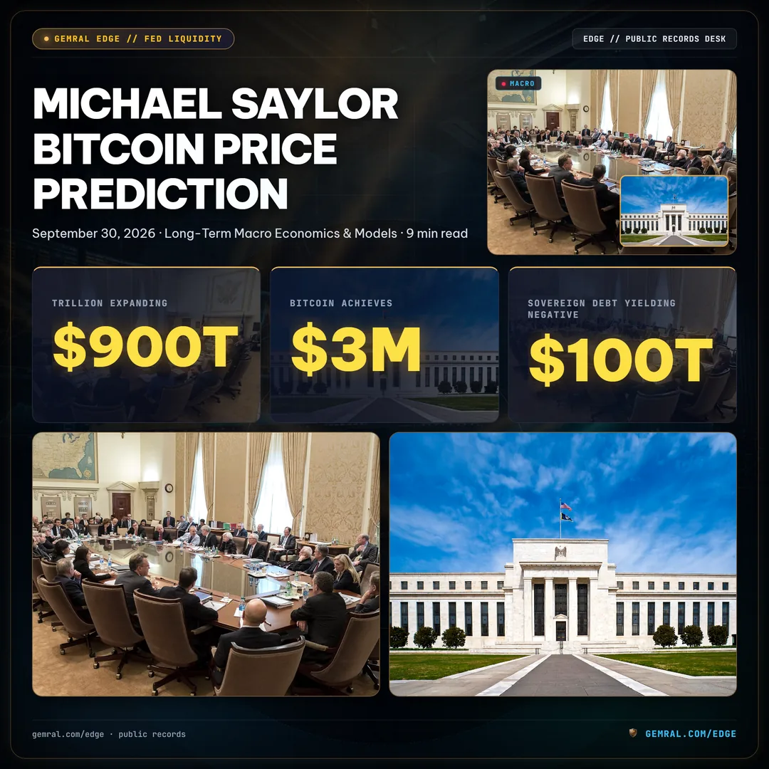 Michael Saylor Bitcoin Price Prediction: 21-Year Institutional Valuation Model