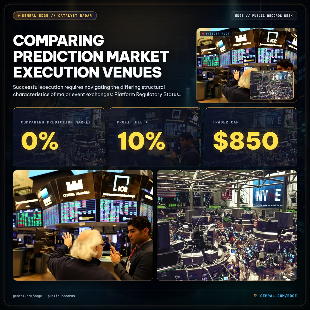 Comparing Prediction Market Execution Venues