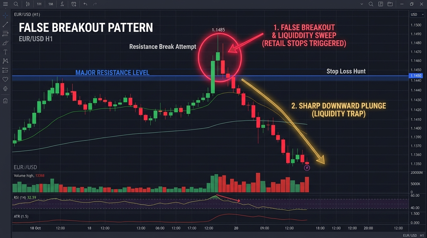 Bẫy Phá Vỡ Giả và Quét Stop Loss Của Nhà Tạo Lập