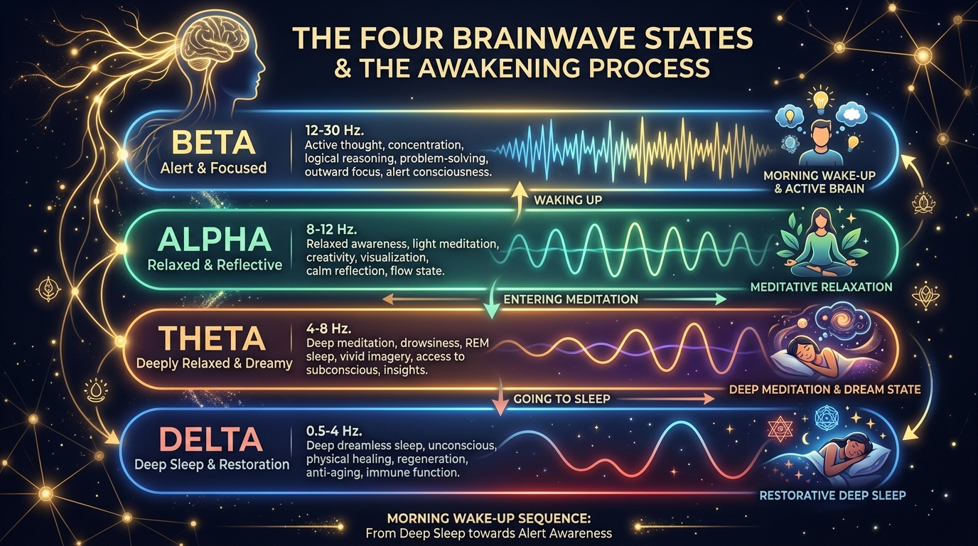 Sóng não Alpha Theta buổi sáng