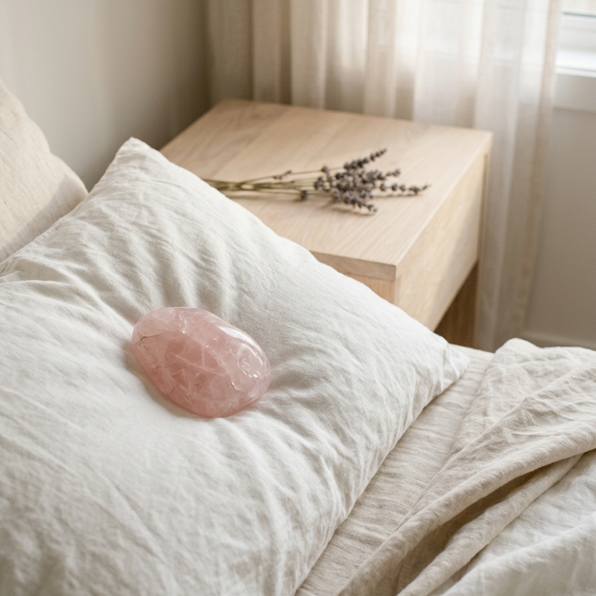 Rose Quartz Under Pillow: Sleep, Dreams, and Nighttime Healing Protocol