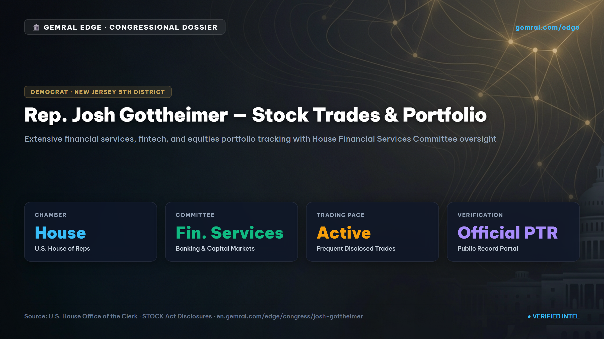 Josh Gottheimer Stock Trades (2026 Stock Trades & Live Portfolio Tracker)