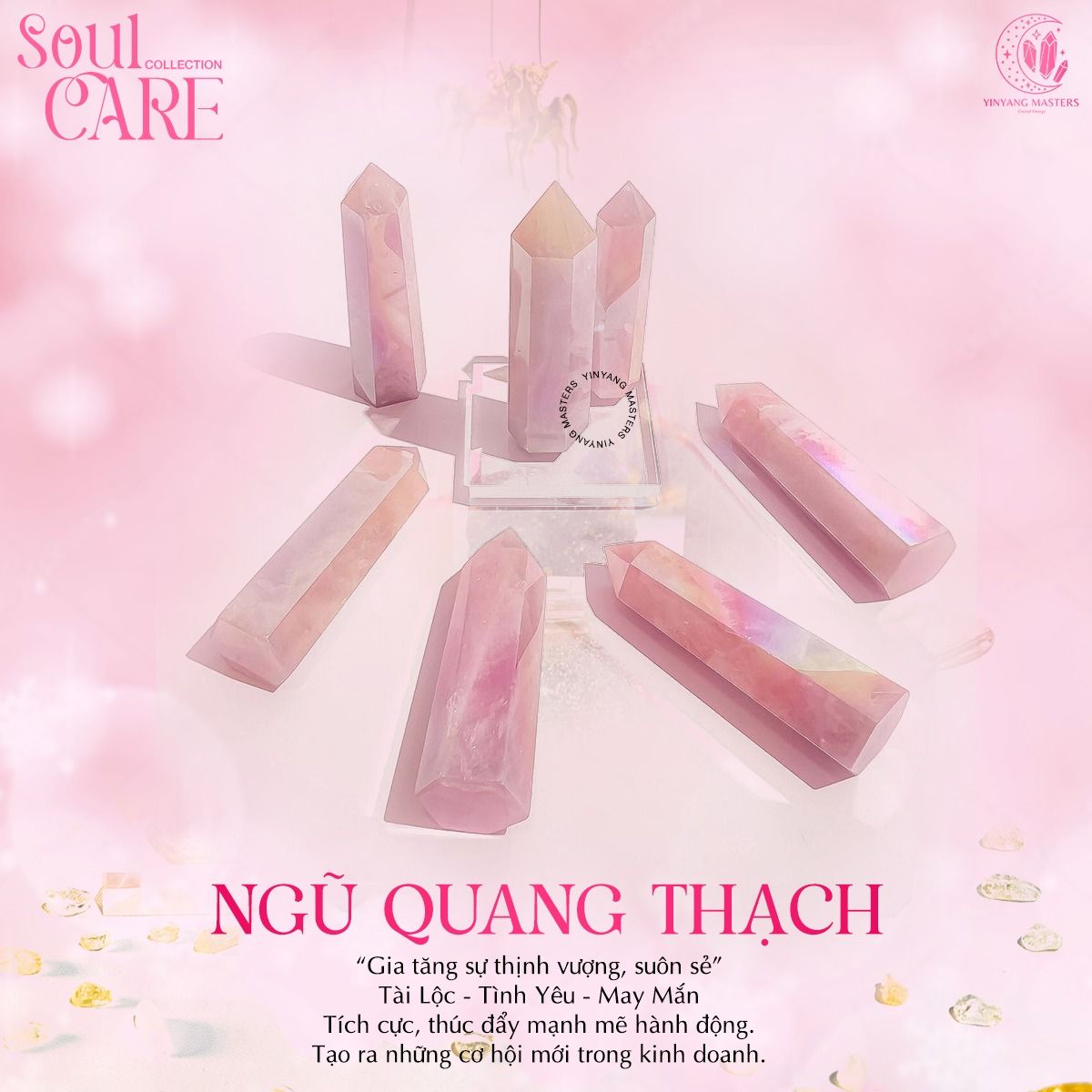 Aura Rose Quartz Energy Point