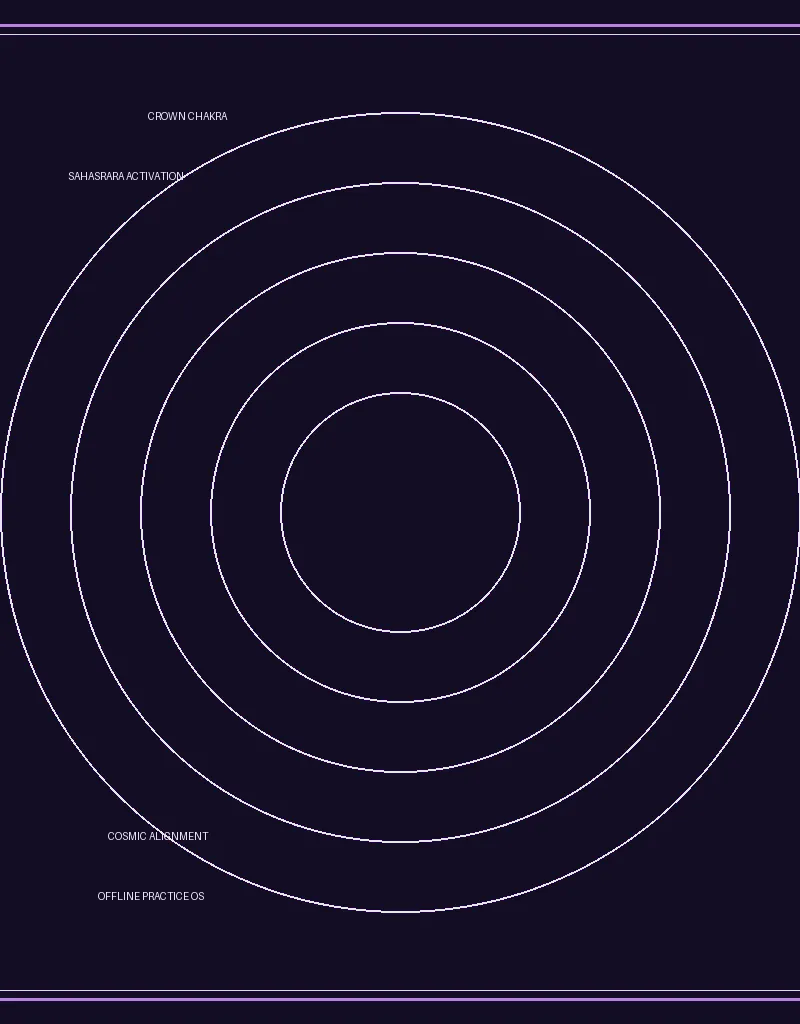 Crown Chakra Sahasrara Activation Workbook & Cosmic Alignment Meditation Journal