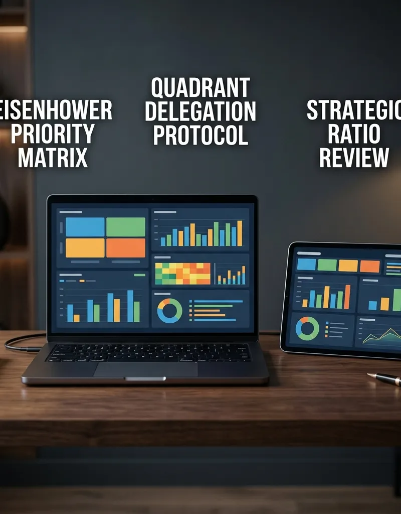 Eisenhower Priority Matrix Dynamic Dashboard & Task Delegation Workbook