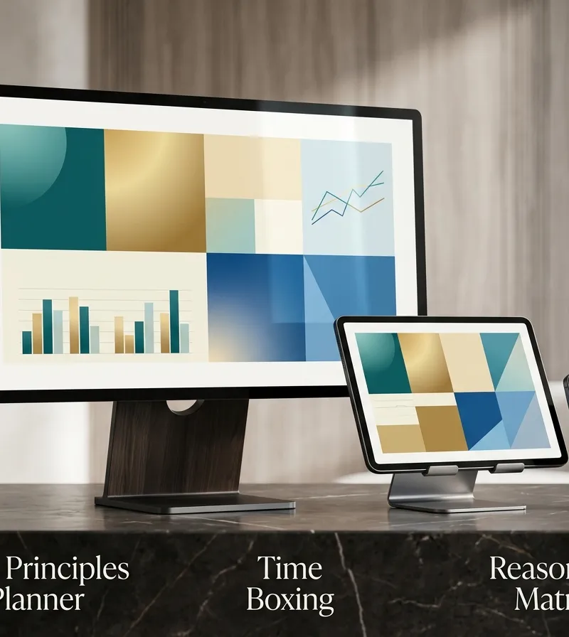 Elon Musk First Principles Thinking & 5-Minute Time Boxing Planner Dashboard