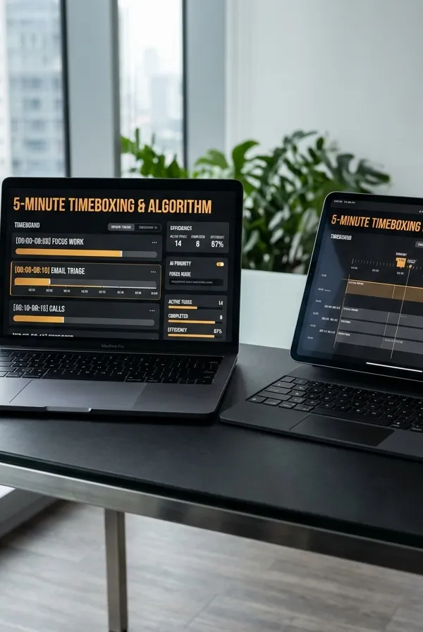 Bộ Công Cụ Timeboxing 5 Phút & Thuật Toán 5 Bước — Lịch Trong Ngày, Xưởng Quy Trình Và Tổng Kết Tuần