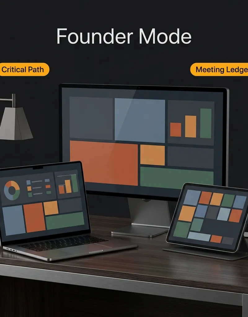 Founder Mode Operations Dashboard & Zero-Management Tracker