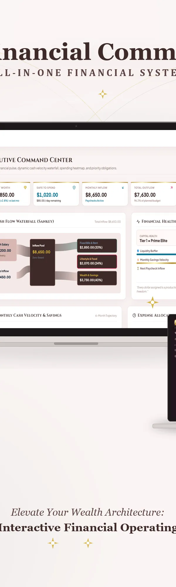 Personal Finance Command Center & Wealth Dashboard