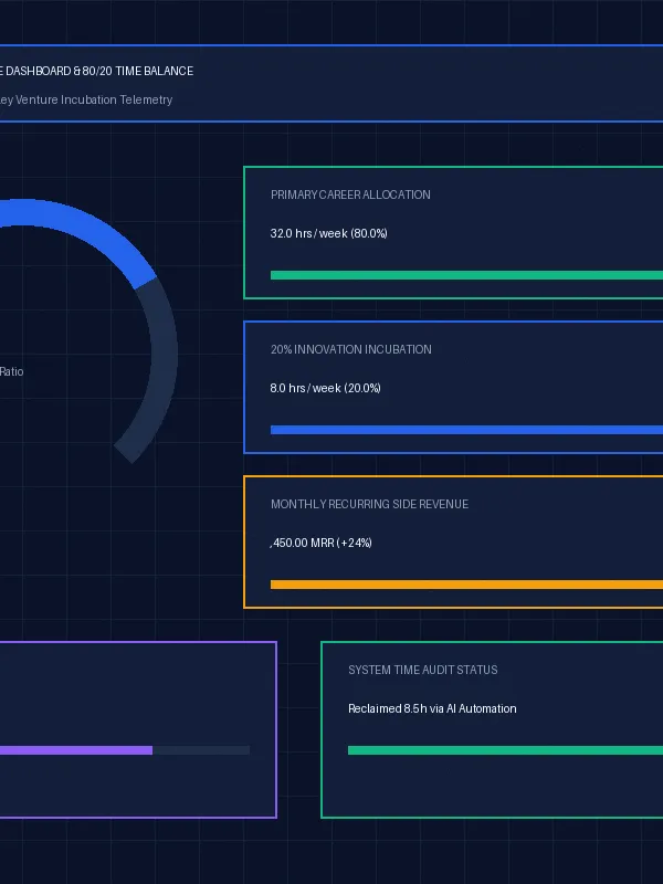 Google 20% Time Rule Side Project Incubation & Income Diversification Tracker