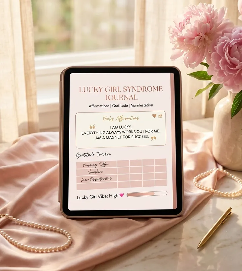 Lucky Girl Syndrome RAS Rewiring and Daily Alignment Journal