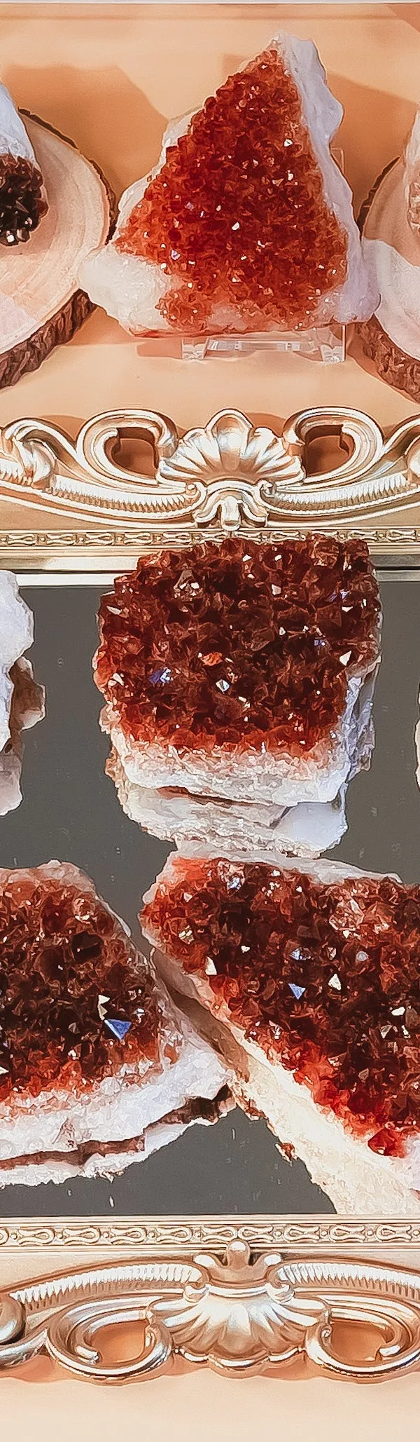 金灵石 — 天然黄水晶结晶簇聚财摆件