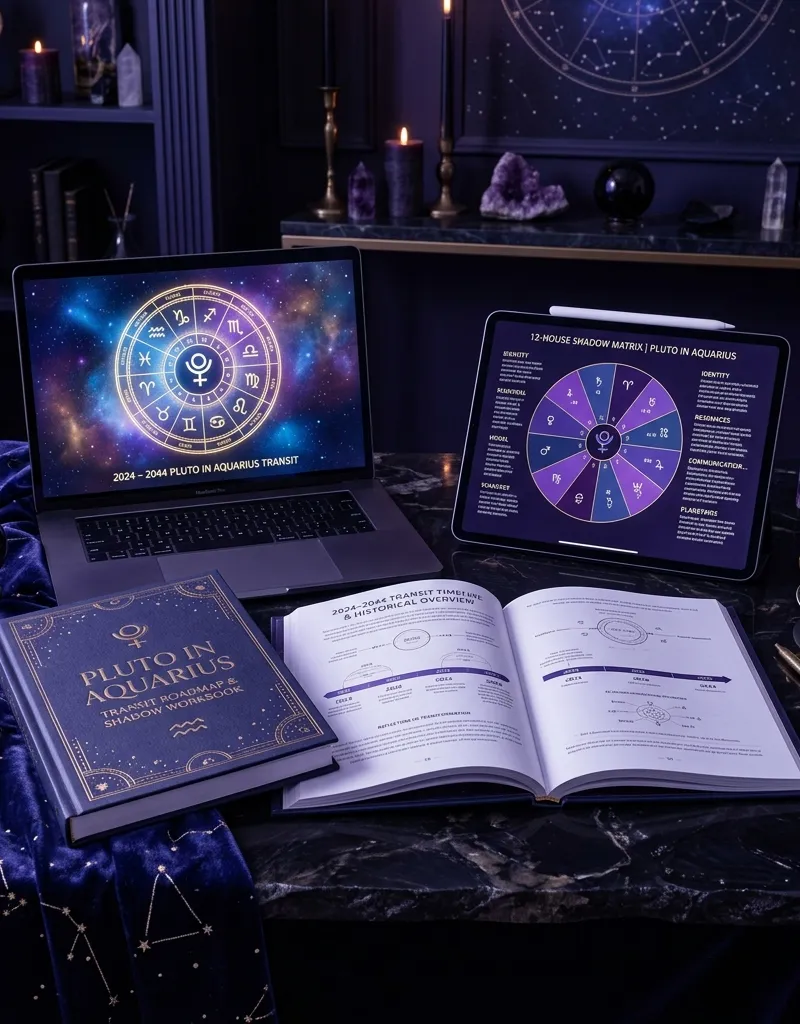 Pluto in Aquarius 20-Year Transit Roadmap & Natal Chart Shadow Workbook