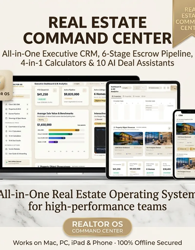 Real Estate Agent Planner & Escrow Pipeline CRM