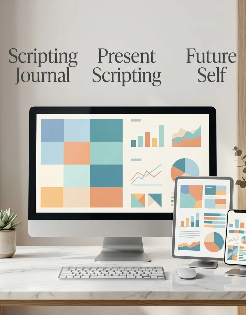 Scripting Manifestation Interactive Journal & Future-Self Alignment Workbook