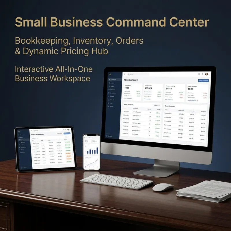Small Business Command Center & Inventory Bookkeeping