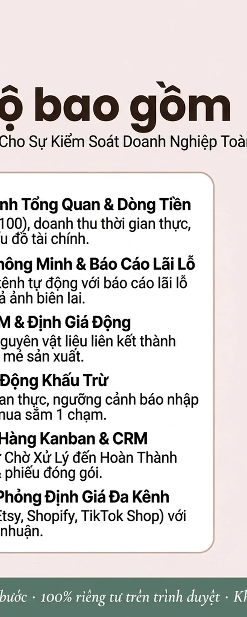 Trung Tâm Điều Hành & Tài Chính Doanh Nghiệp Nhỏ