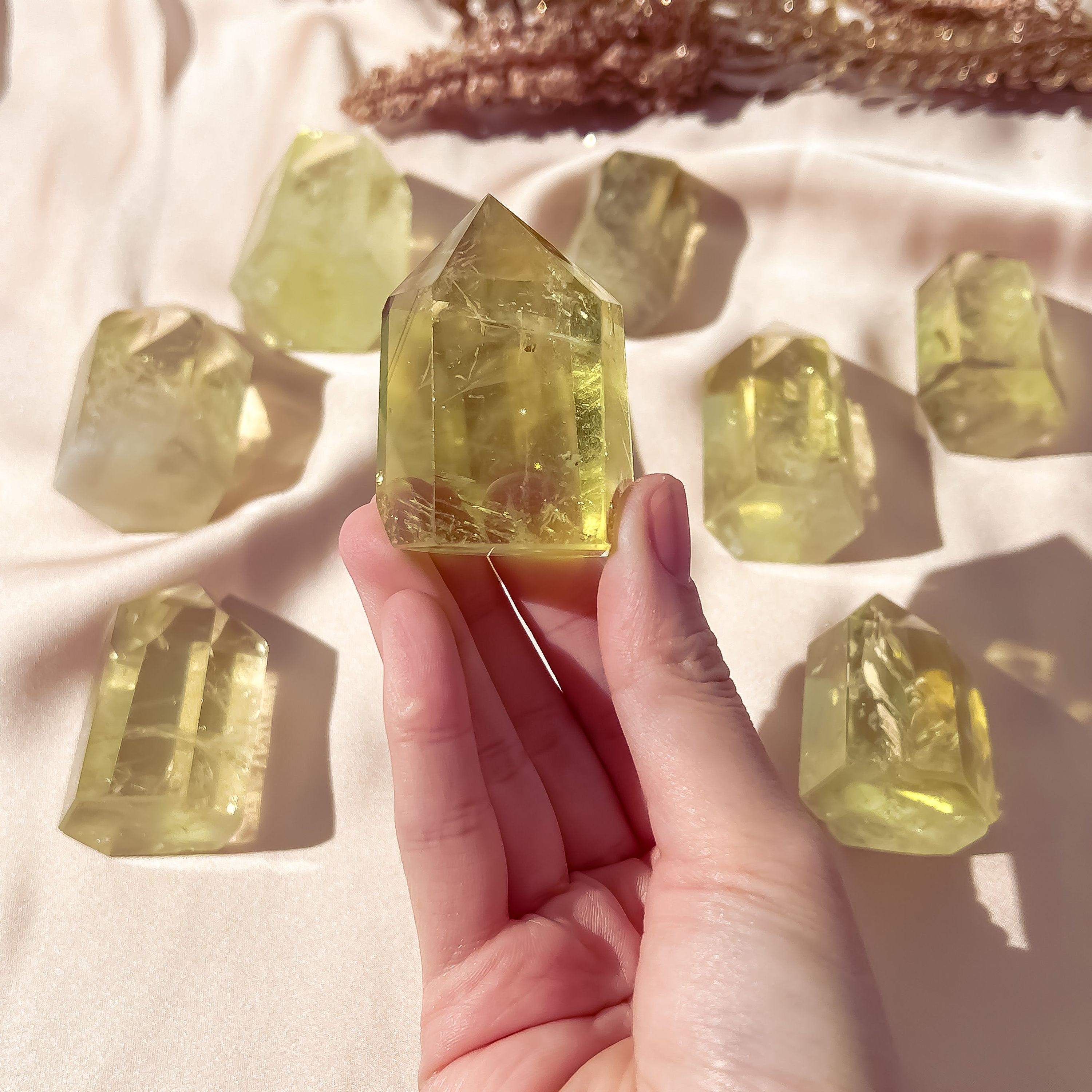 Triple Golden Citadel — Citrine Wealth Generator Trio