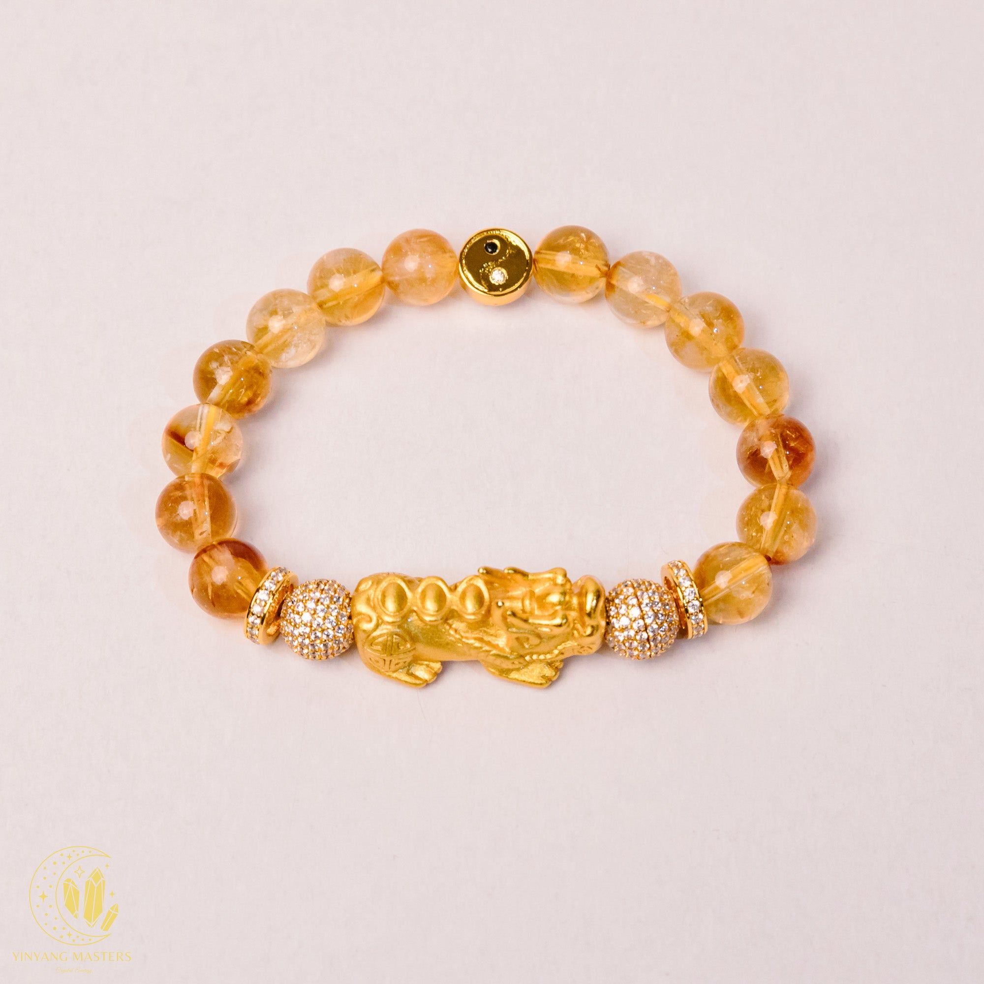 Heavenly Prosperity — Citrine Bracelet with Royal Pi Xiu Charm