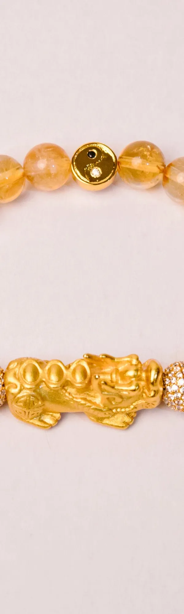 Heavenly Prosperity — Citrine Bracelet with Royal Pi Xiu Charm