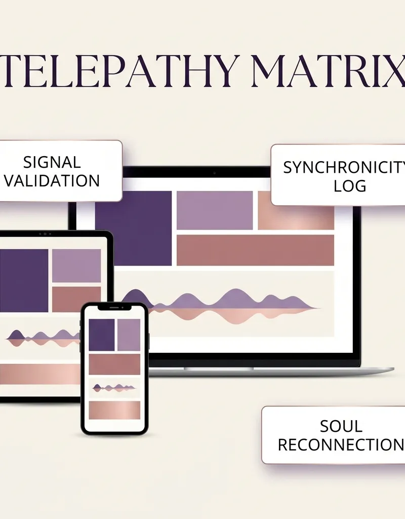 Twin Flame Telepathy Validation Matrix & Soul Connection Synchronicity Journal