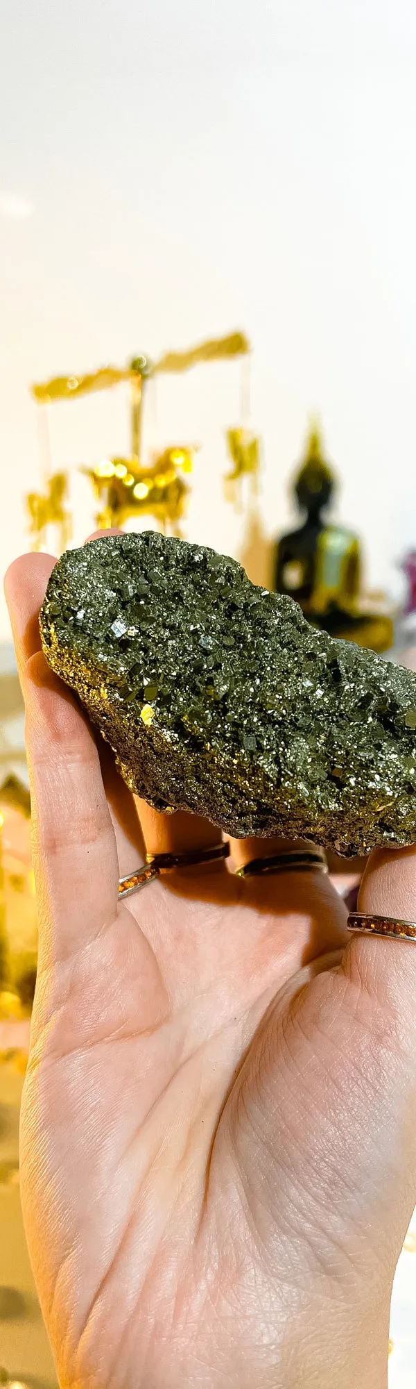 Vàng Găm — Quặng Đá Pyrite Tự Nhiên Tụ Kim Vượng Khí